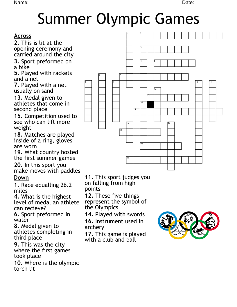 Printable Olympic Word Search Printable Olympic Word Search