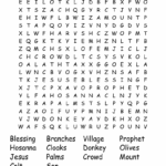 Palm Sunday Word Search WordMint