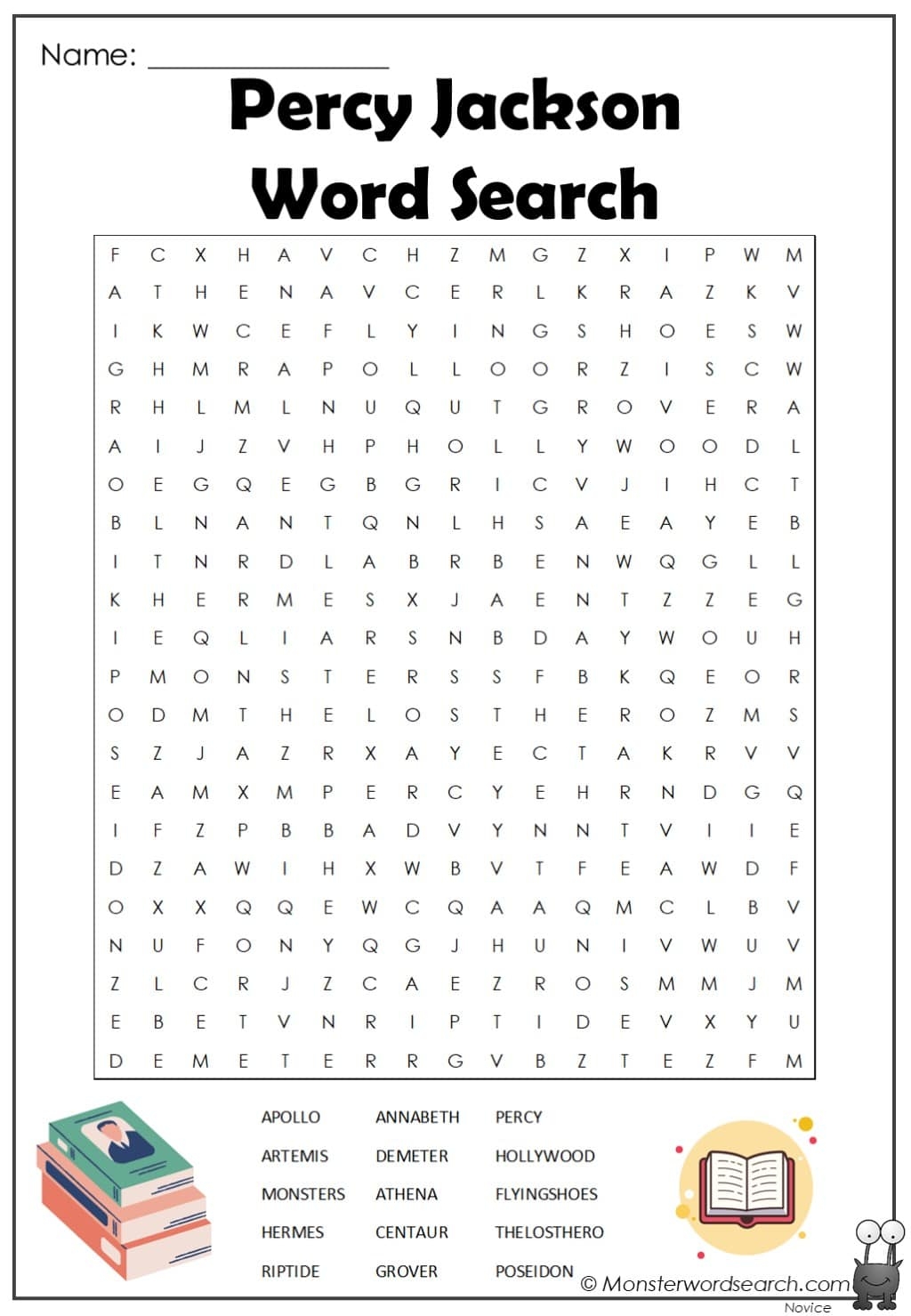 Percy Jackson Word Search Monster Word Search Percy Jackson Word Search Monster Word Search