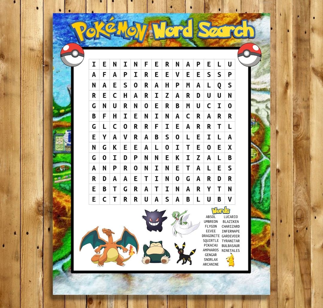 Pokemon Inspired Word Search Game Word Find Game Pokemon Party Game Pocket Monsters Printable Game Pokemon Birthday Instant Download Etsy Pokemon Inspired Word Search Game Word Find Game Pokemon Party Game Pocket Monsters Printable Game Pokemon Birthday Instant Download Etsy