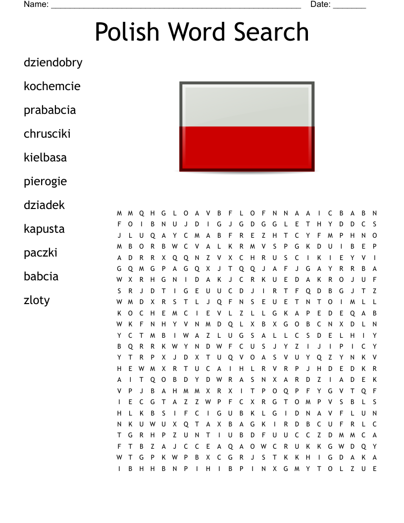 Polish Word Search WordMint