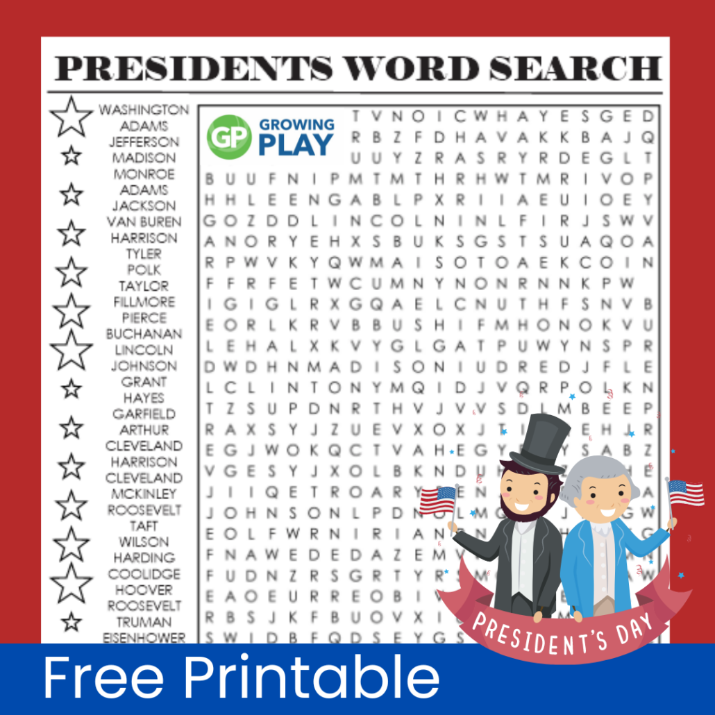 President Word Search Free Printable Growing Play Worksheets Library President Word Search Free Printable Growing Play Worksheets Library
