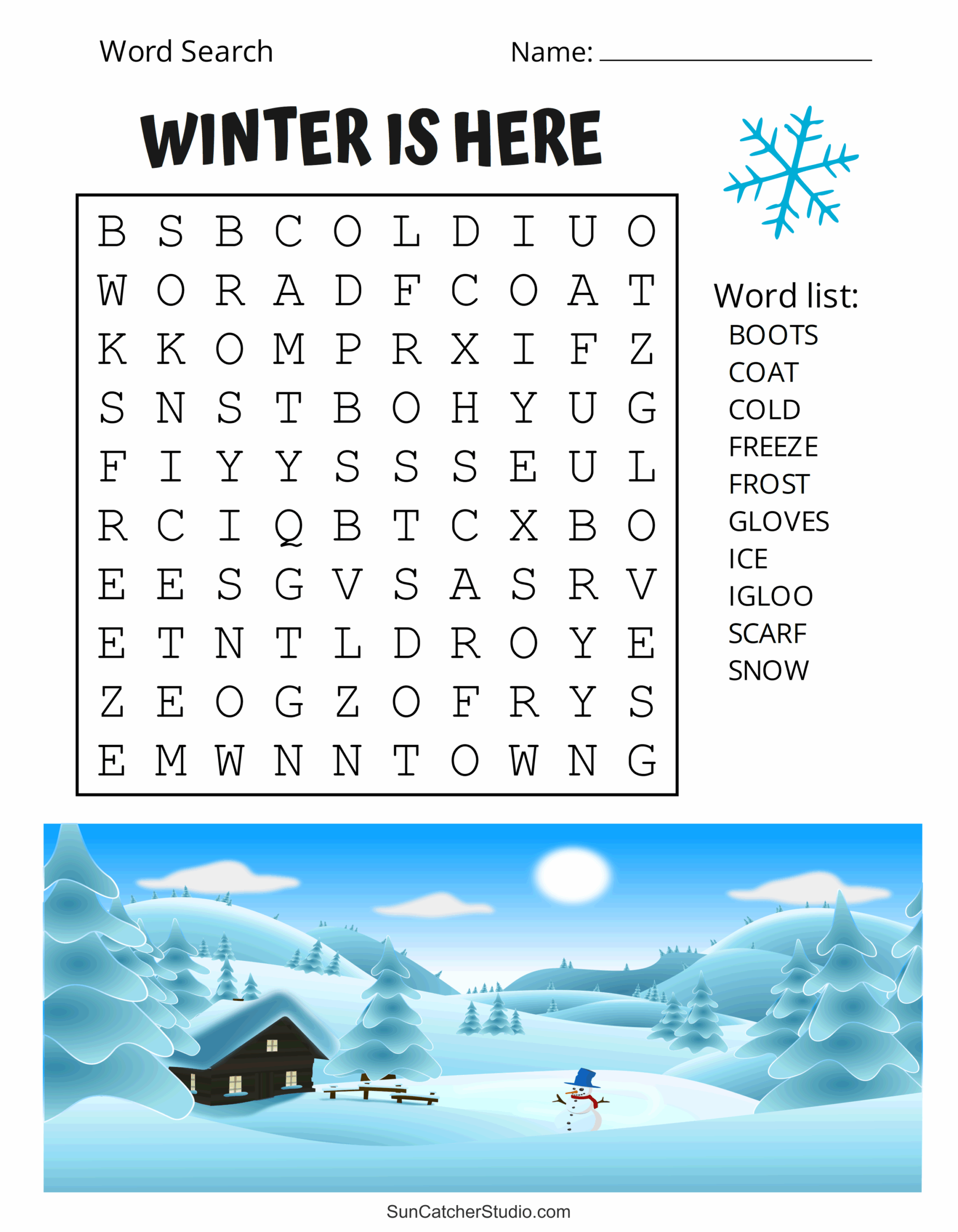 Printable Winter Word Search Puzzles Word Find Free Printables Monograms Design Tools Patterns U0026 DIY Projects