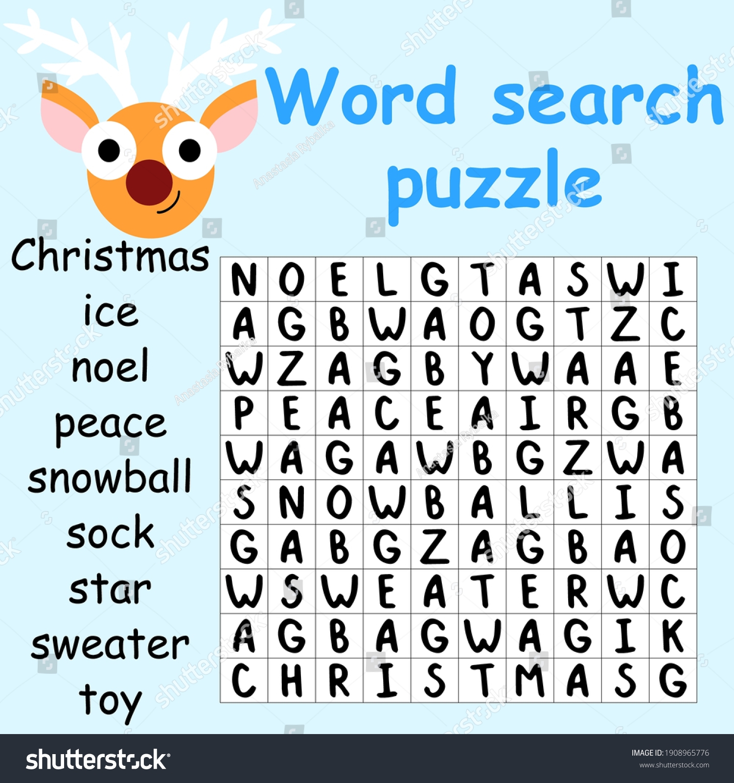 Reindeer Word Search Puzzle Stock Vector Stock Vector Royalty Free 1908965776 Shutterstock Reindeer Word Search Puzzle Stock Vector Stock Vector Royalty Free 1908965776 Shutterstock