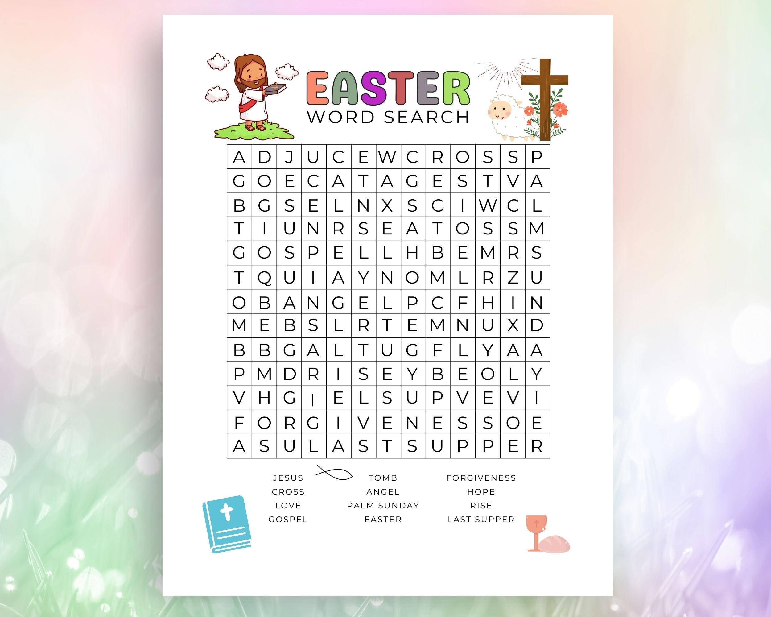 Religious Easter Word Search Printable Preschool Activity Sheet Easter Sunday Church Word Search Kids Easter Puzzle Game Etsy UK Religious Easter Word Search Printable Preschool Activity Sheet Easter Sunday Church Word Search Kids Easter Puzzle Game Etsy UK