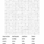 Resurrection Day Word Search WordMint