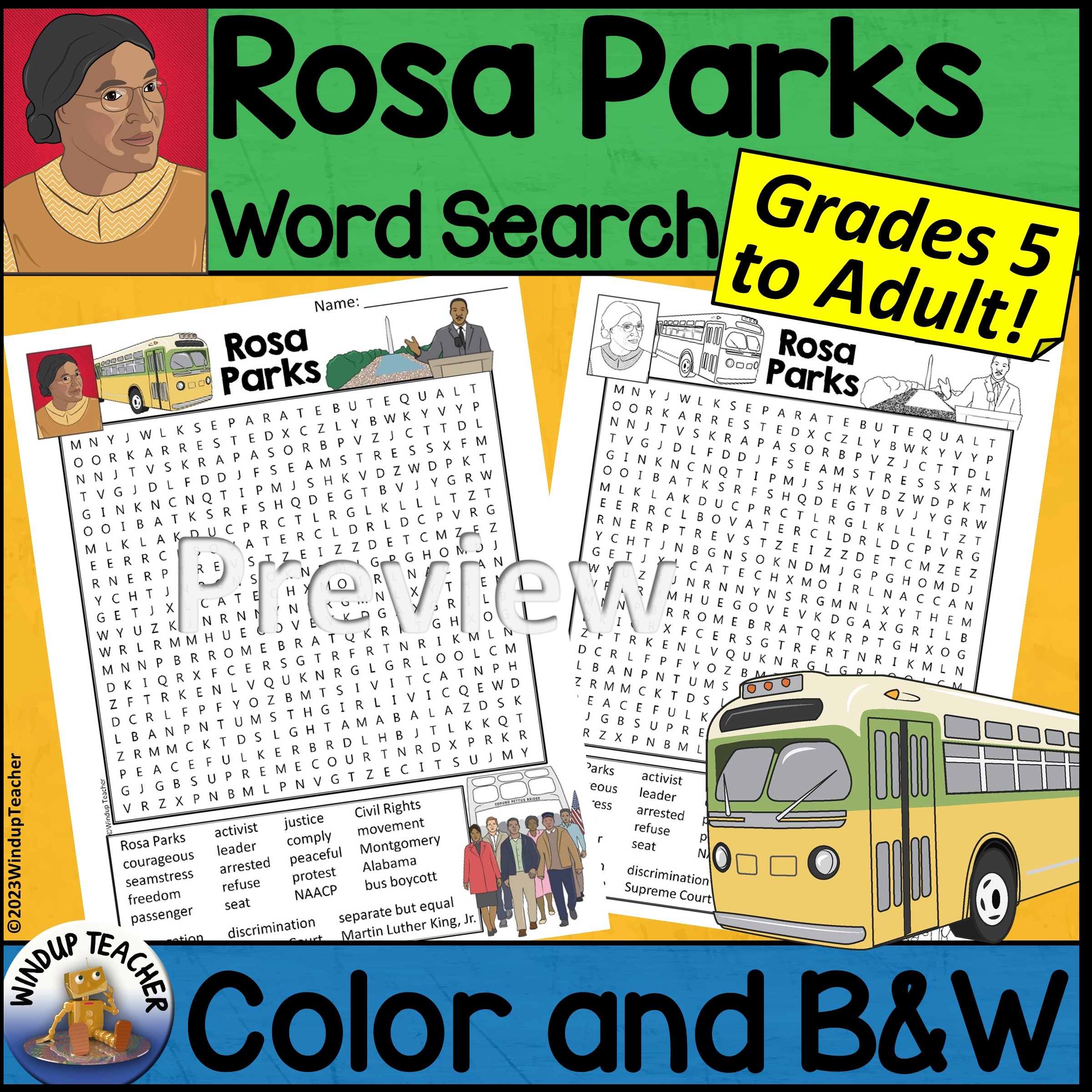 Rosa Parks Word Search Activity Hard For Grades 5 To Adult Made By Teachers Rosa Parks Word Search Activity Hard For Grades 5 To Adult Made By Teachers