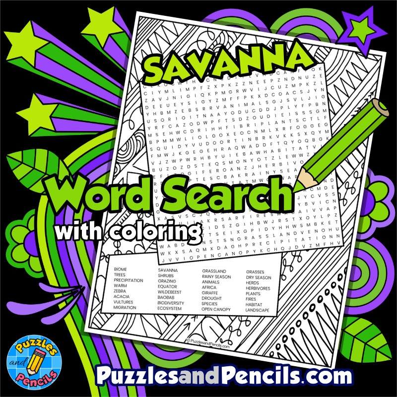Habitat Word Search Printable Habitat Word Search Printable