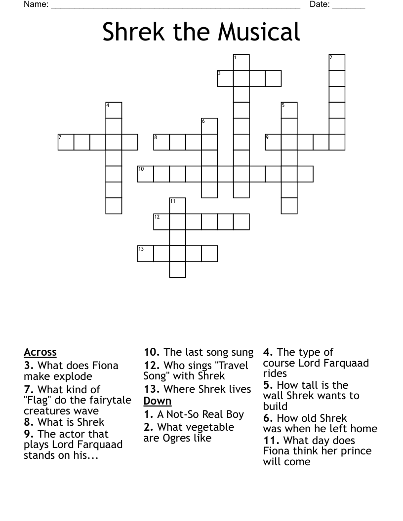 Shrek Wordsearch WordMint Shrek Wordsearch WordMint