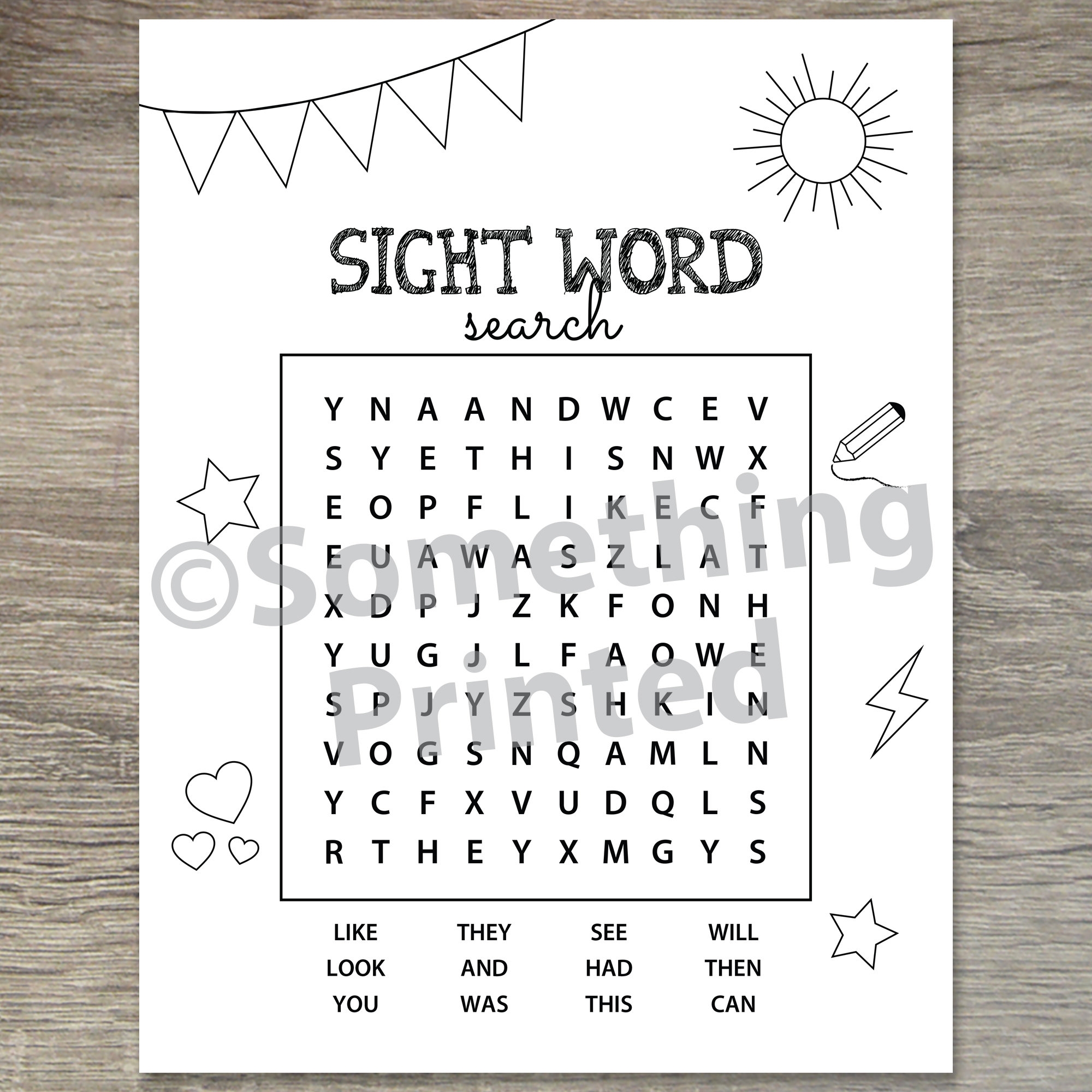 Sight Words Game Sight Words Printable Worksheet Kindergarten Sight Words Game Sight Words Printable Worksheet Kindergarten