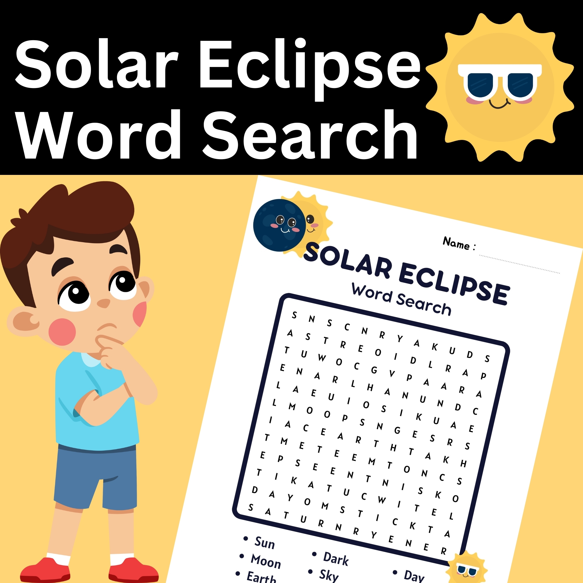 Solar Eclipse 2024 Kindergarten Activities Word Search Made By Solar Eclipse 2024 Kindergarten Activities Word Search Made By