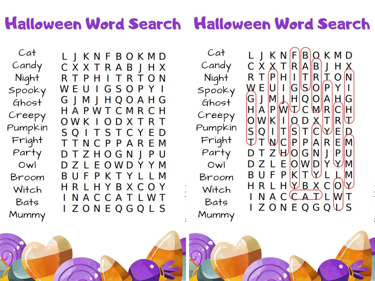 Difficult Halloween Word Search Free Printable Difficult Halloween Word Search Free Printable