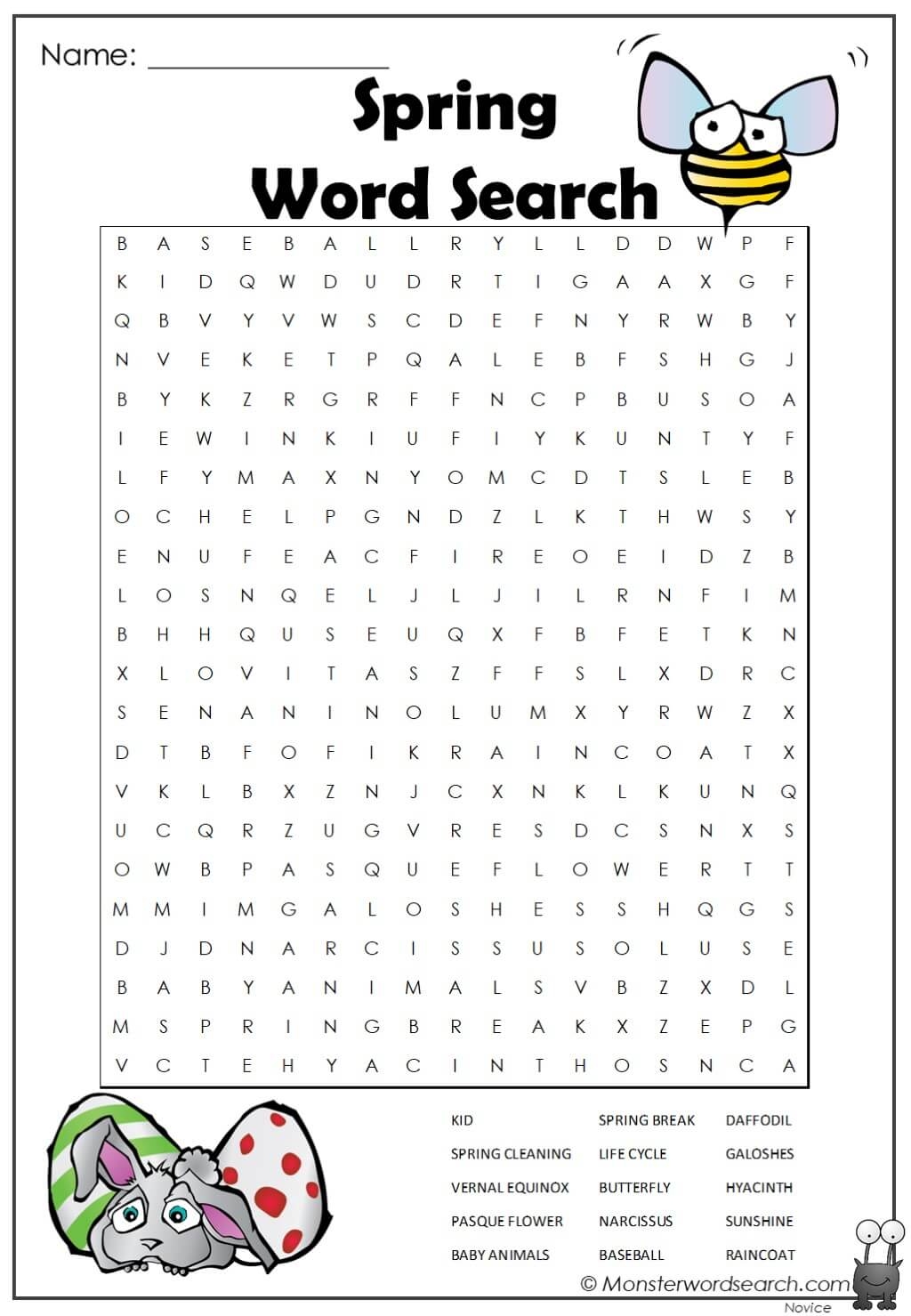 Free Printable Word Searches For Spring Free Printable Word Searches For Spring