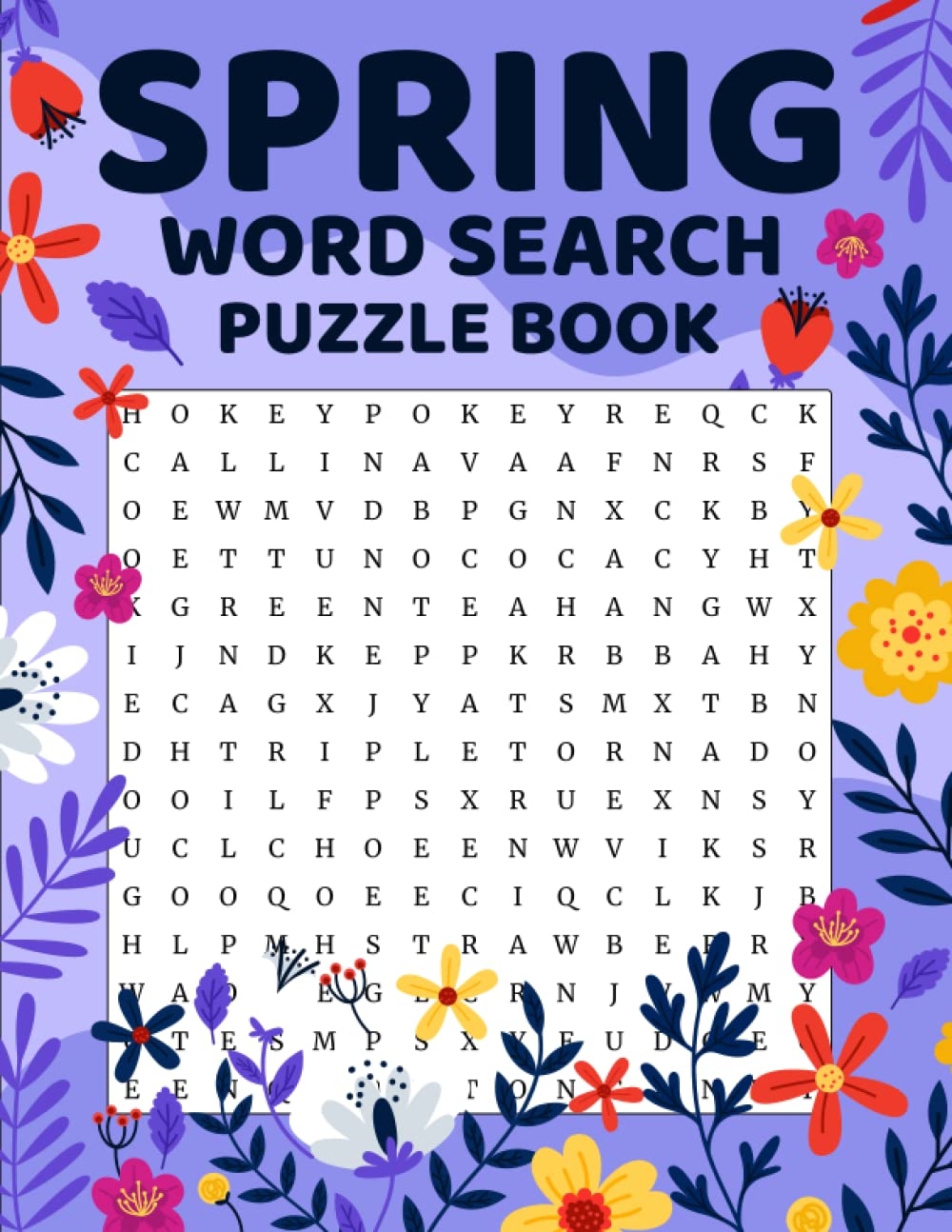 Spring Word Search Puzzle Book Springtime Large Print Word Search 