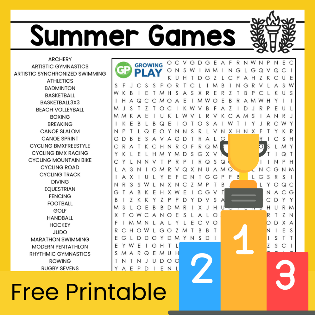 Free Printable Olympic Word Search Free Printable Olympic Word Search