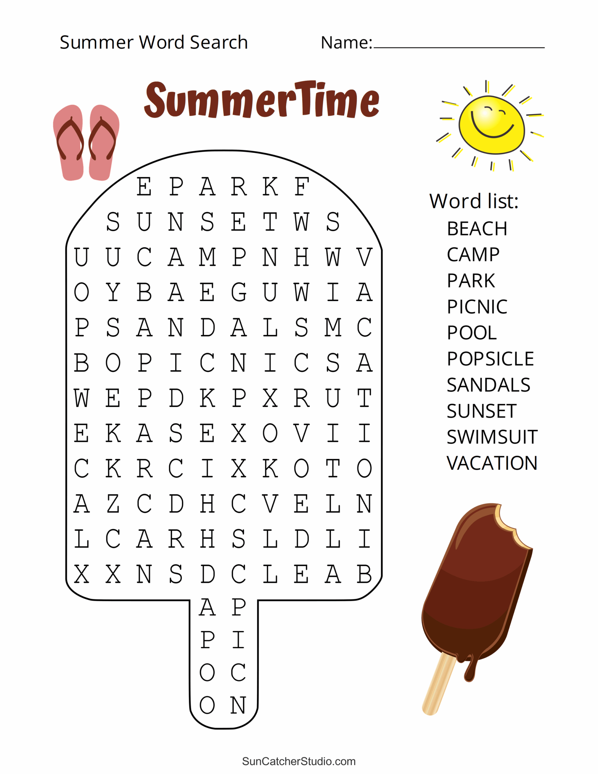 Summer Word Search Free Printable Puzzles Free Printables Monograms Design Tools Patterns U0026 DIY Projects