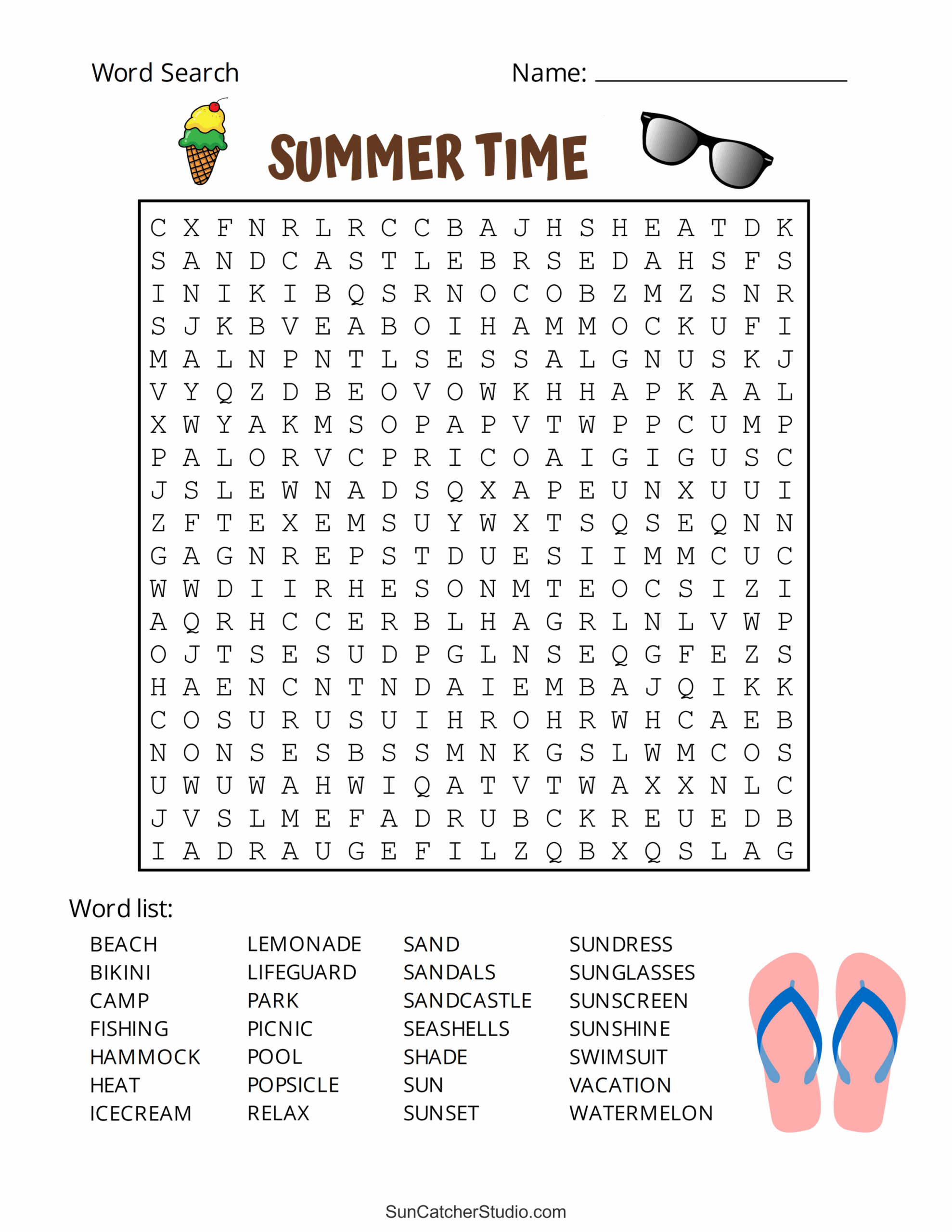 Free Printable Word Searches For Summer Free Printable Word Searches For Summer