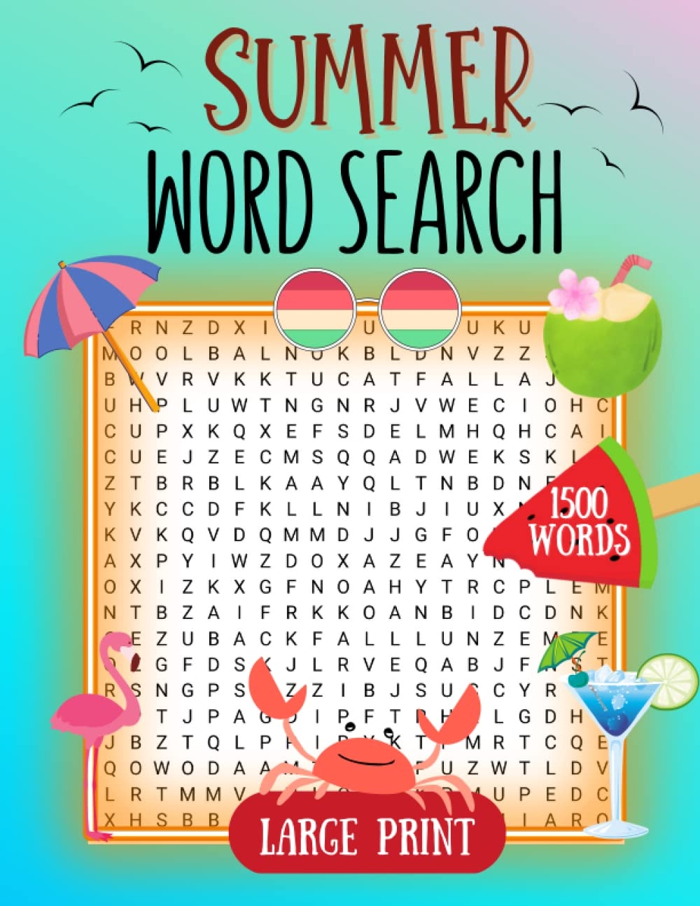 Summer Word Search Large Print Summer Large Print Word Find 