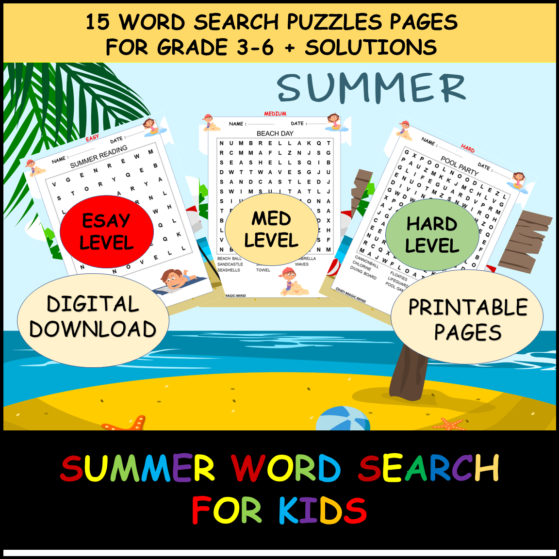 Free Printable 3rd Grade Word Search