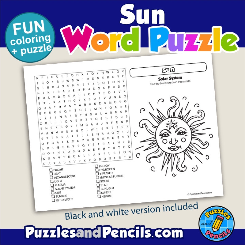 Sun Word Search Puzzle Activity Page Planets U0026 Solar System Wordsearch Made By Teachers Sun Word Search Puzzle Activity Page Planets U0026 Solar System Wordsearch Made By Teachers