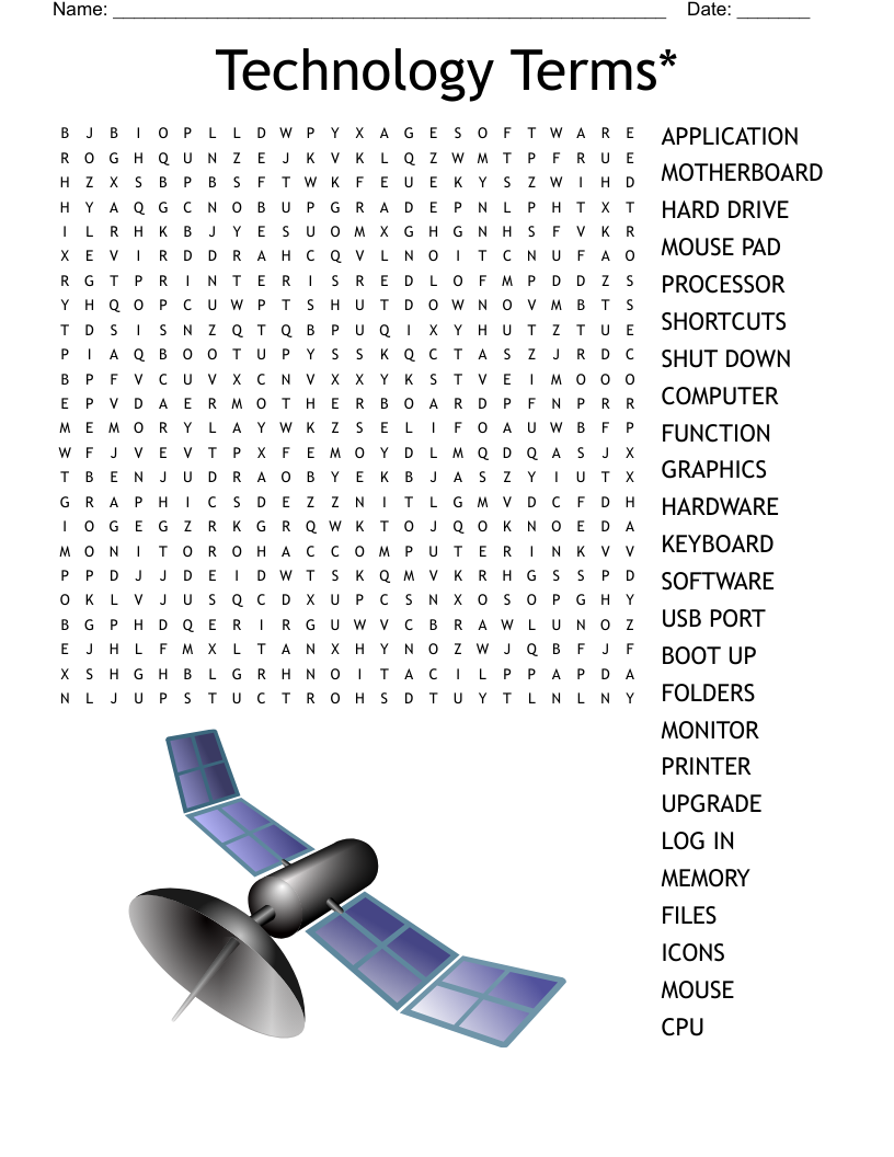 Technology Terms Word Search WordMint Technology Terms Word Search WordMint