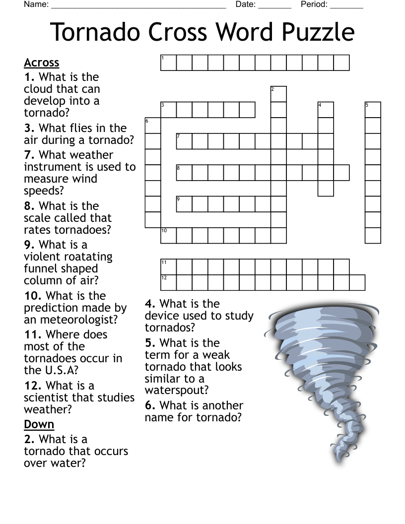 Terrifying Tornadoes Word Search WordMint Terrifying Tornadoes Word Search WordMint