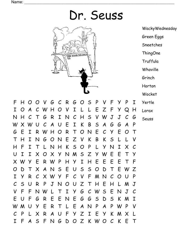 The GRINCH Word Search WordMint The GRINCH Word Search WordMint