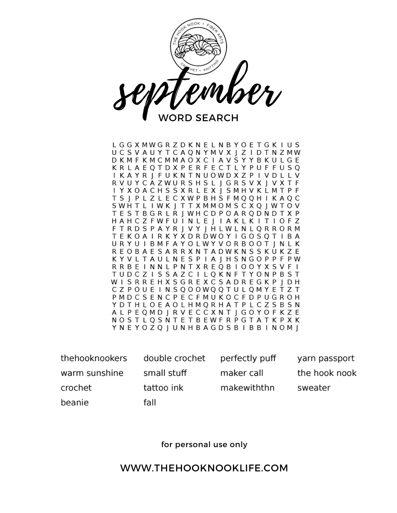 September Word Search Printable Free September Word Search Printable Free