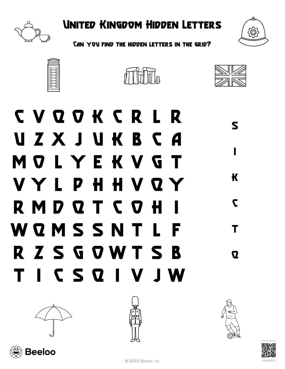United Kingdom themed Word Searches Beeloo Printable Crafts And Activities For Kids