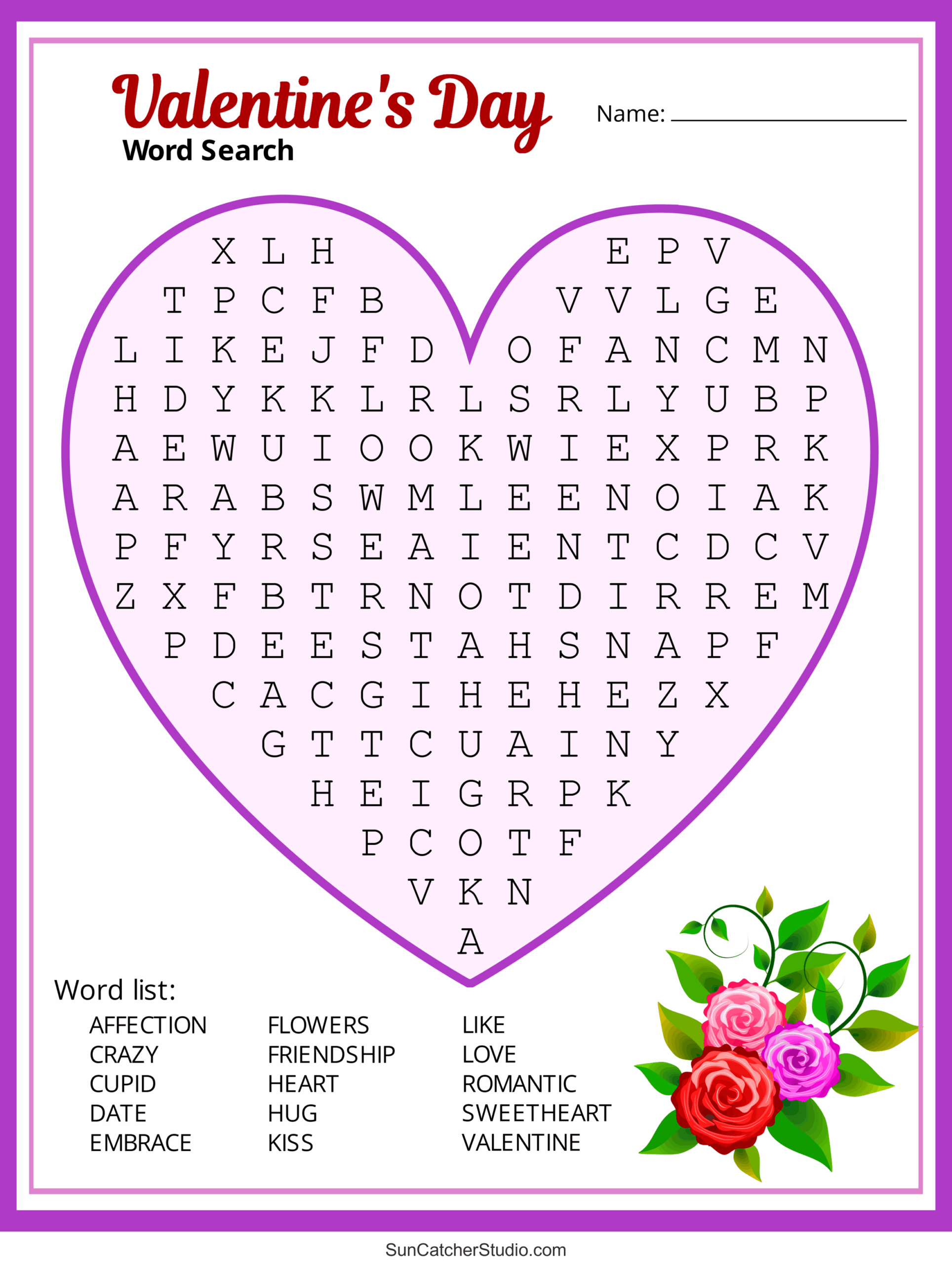 Valentine s Day Word Search Free Printable PDF Puzzles Free Printables Monograms Design Tools Patterns U0026 DIY Projects Valentine s Day Word Search Free Printable PDF Puzzles Free Printables Monograms Design Tools Patterns U0026 DIY Projects