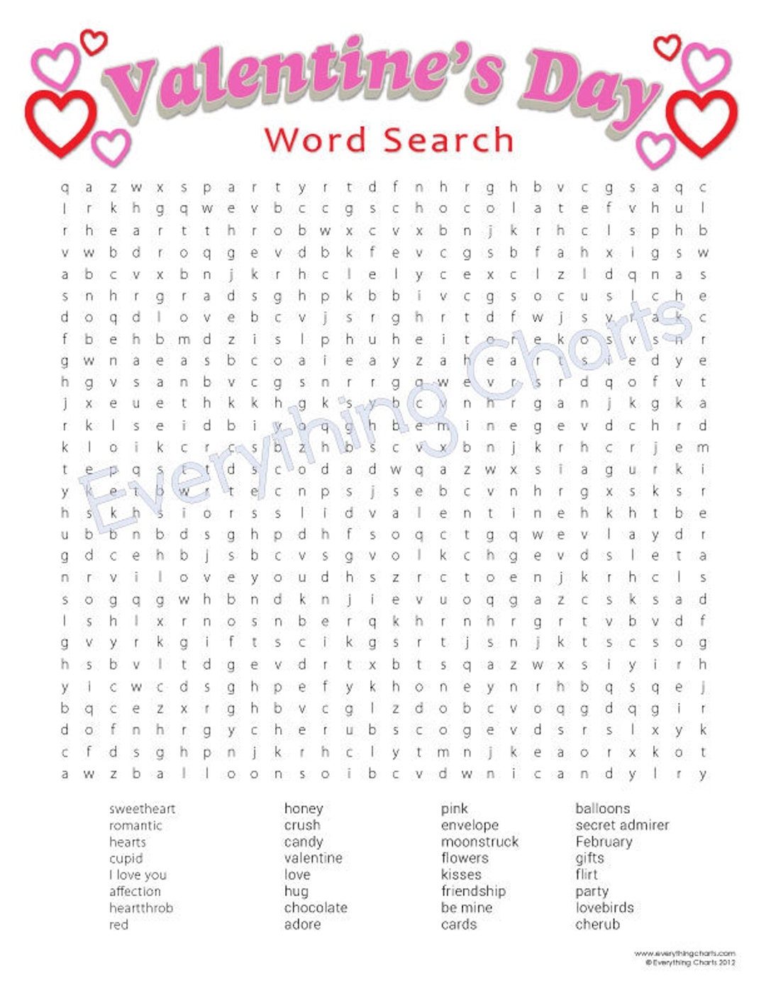 Valentines Day Word Search Free Printable Valentines Day Word Search Free Printable