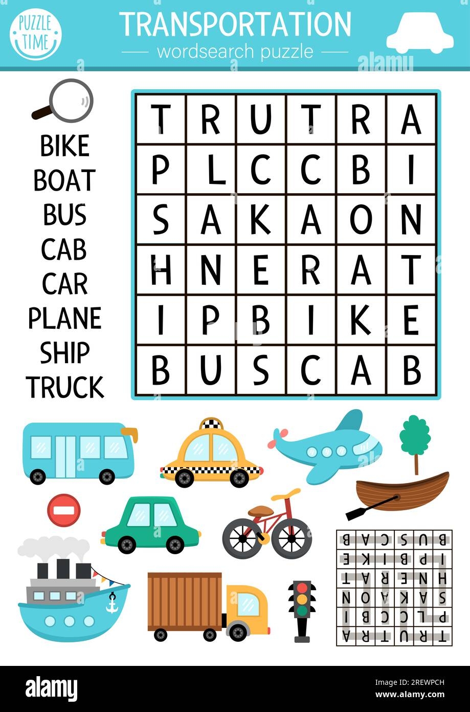 Easy Kids Word Search Printable
