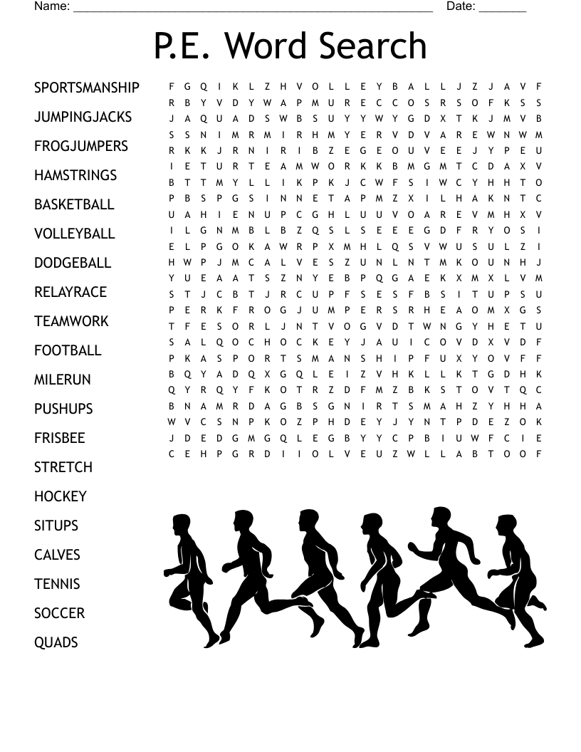 Volleyball Word Search WordMint