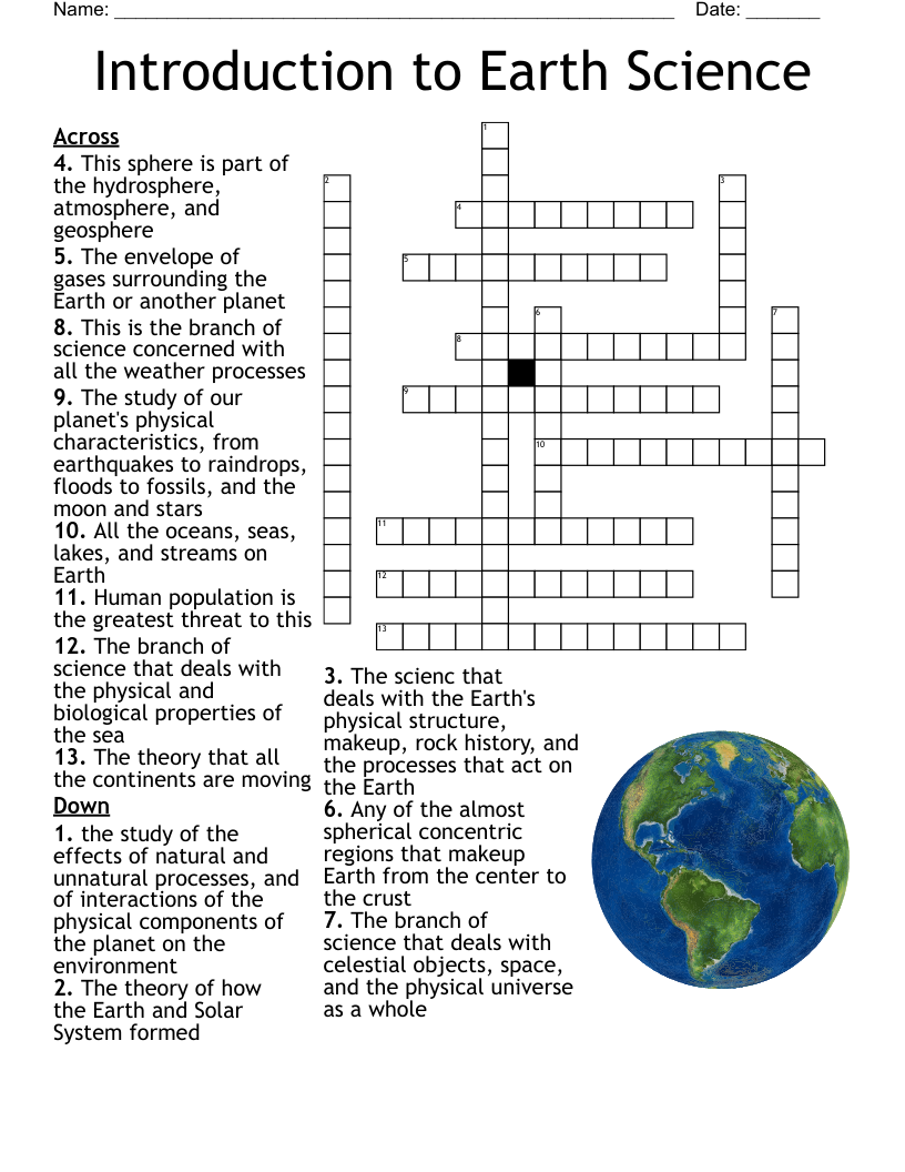 Earth Science Word Search Printable Earth Science Word Search Printable