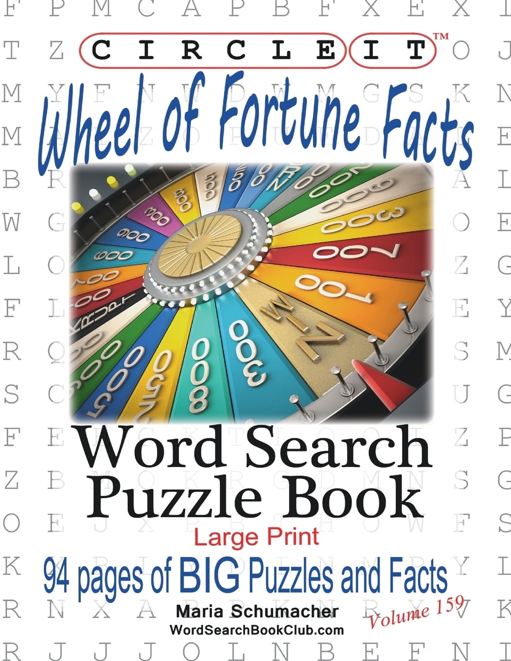 Printable Wheel Of Fortune Word Search