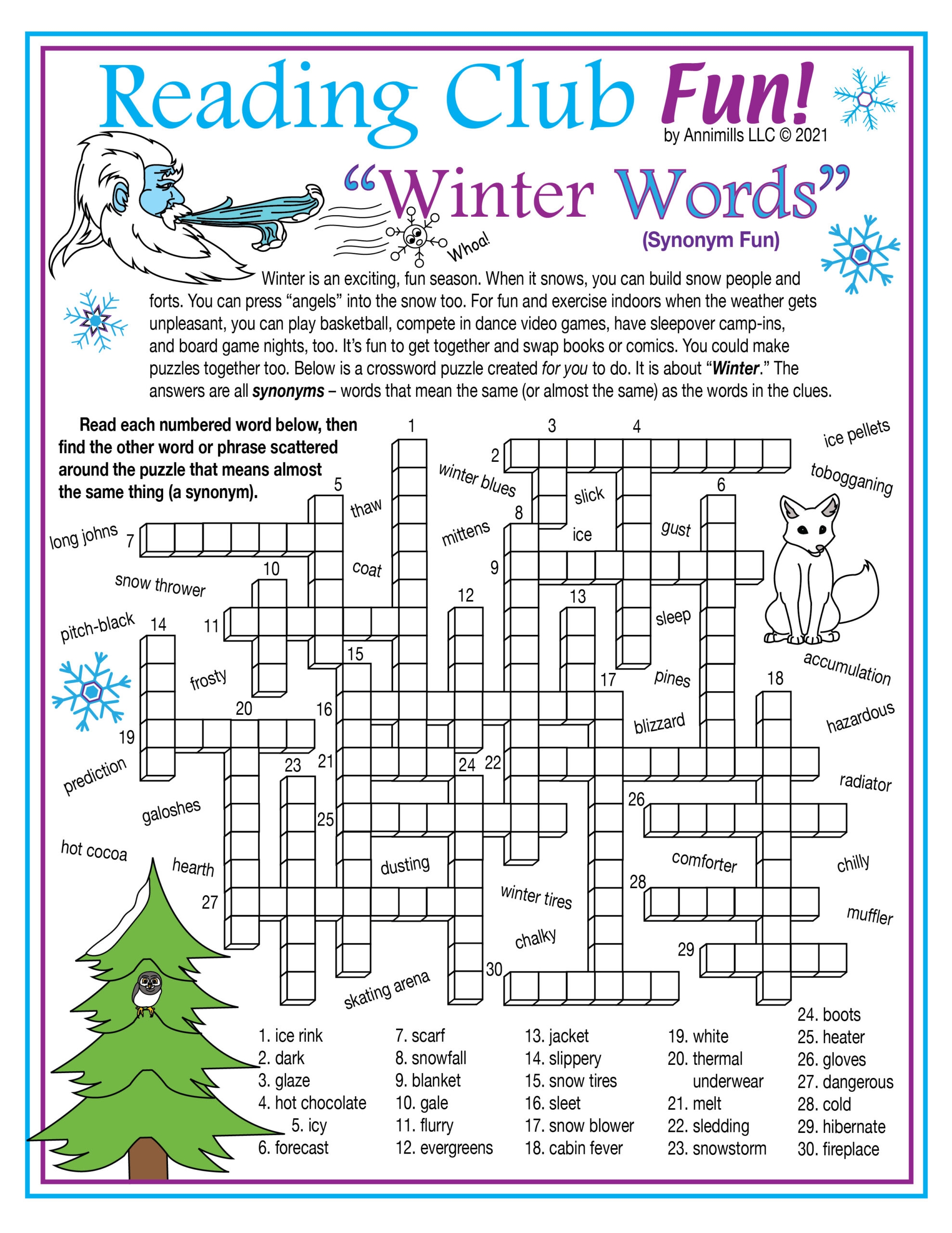 Printable Crosswords And Word Searches Printable Crosswords And Word Searches