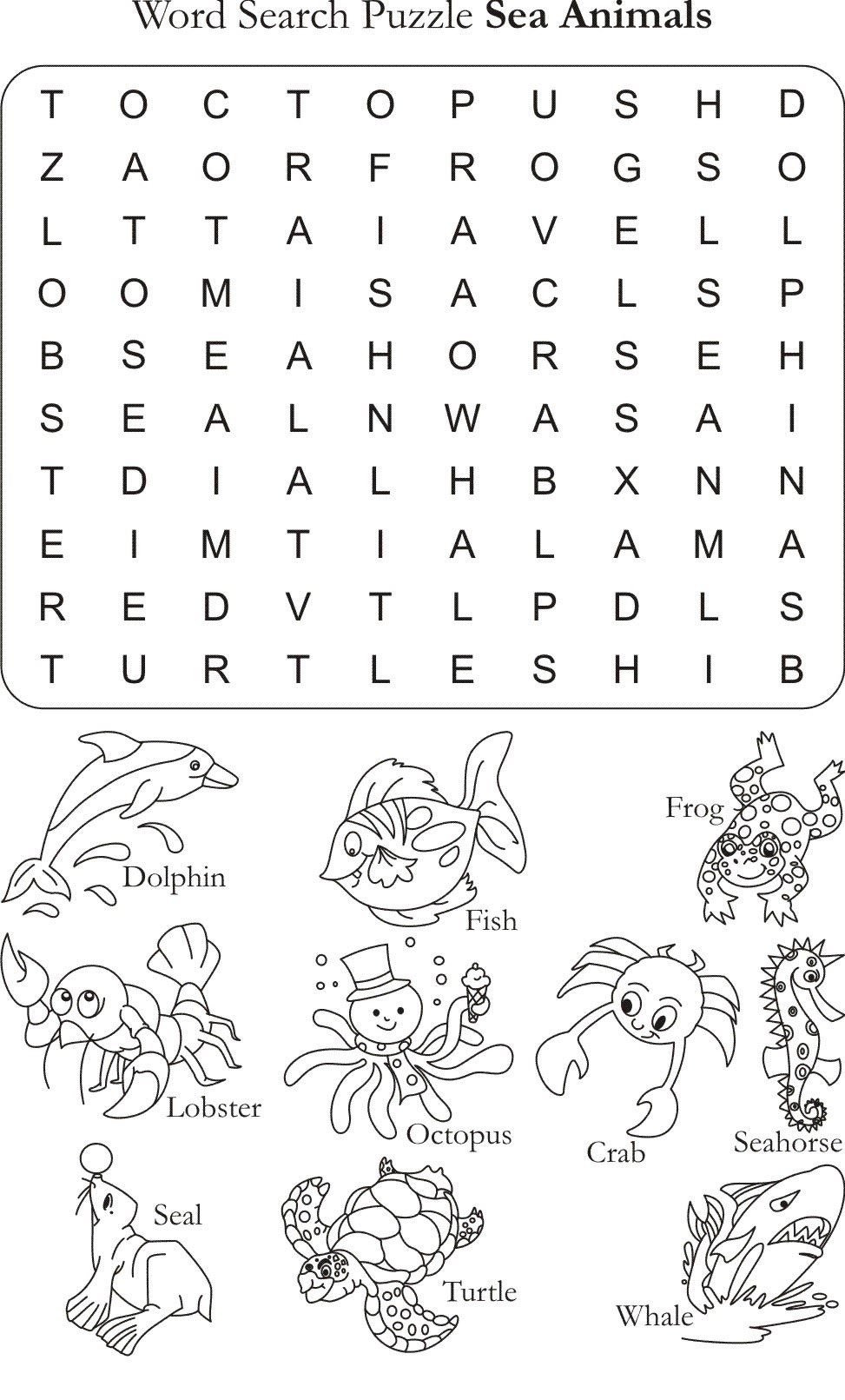 Word Search Puzzle Sea Animals Download Free Word Search Puzzle Sea Animals For Kids Word Search Puzzle Sea Animals Download Free Word Search Puzzle Sea Animals For Kids