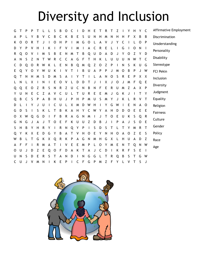 Equality U0026 Diversity Word Search WordMint Equality U0026 Diversity Word Search WordMint